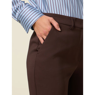 Oltre - Pantalones de tejido técnico - Marrón