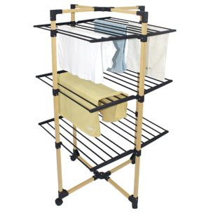 Séchoir à linge tour WILLIS 30M bois 3 niveaux