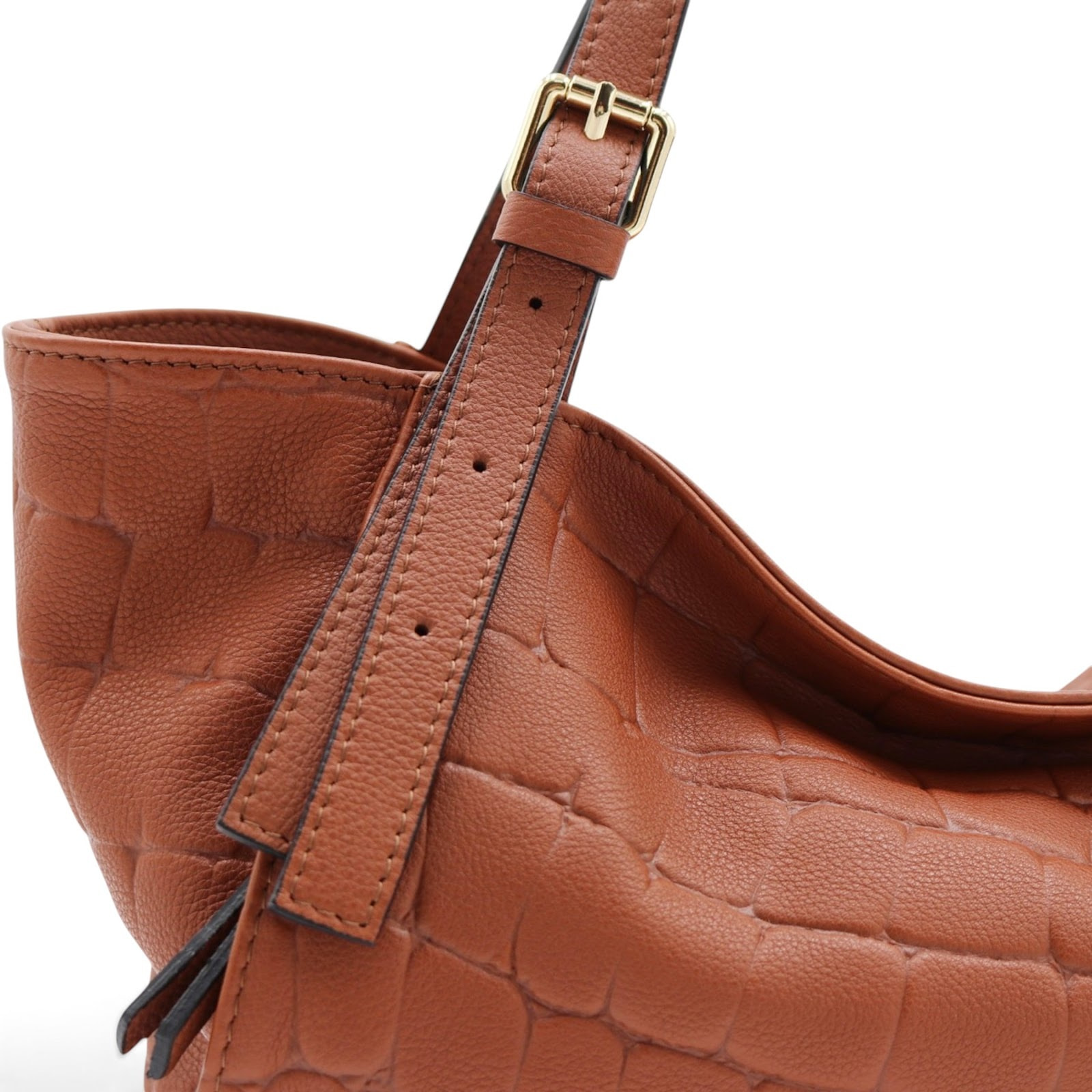 Bolso de hombro Cheval Firenze Sarin Croc Cuero