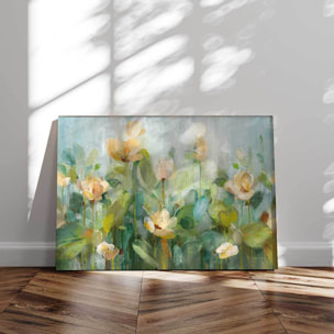 Tableau de fleurs Tableau fleurs peintes Tableau alu Dibond