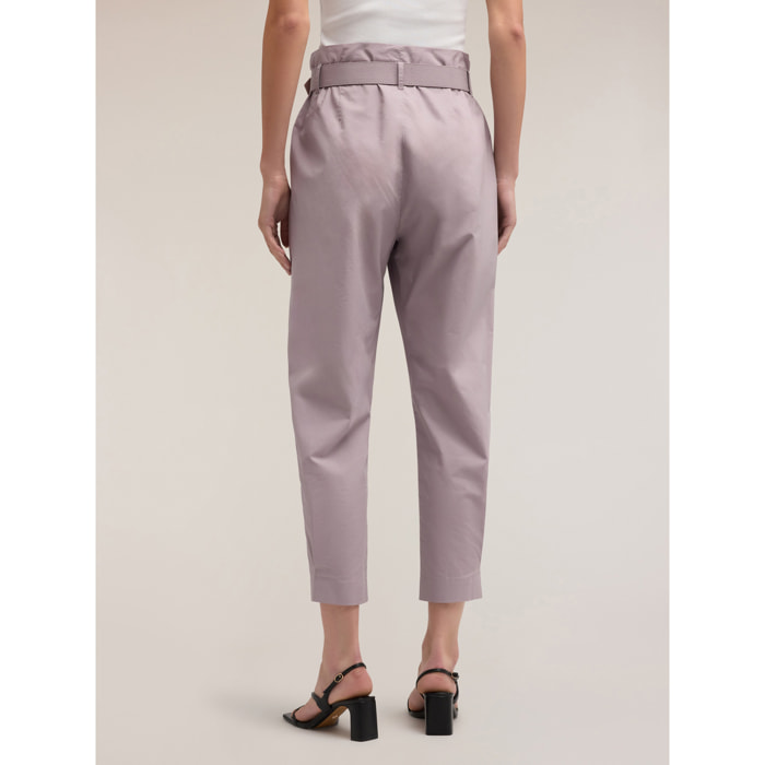 Motivi - Pantalones chinos de pierna ancha - Violeta