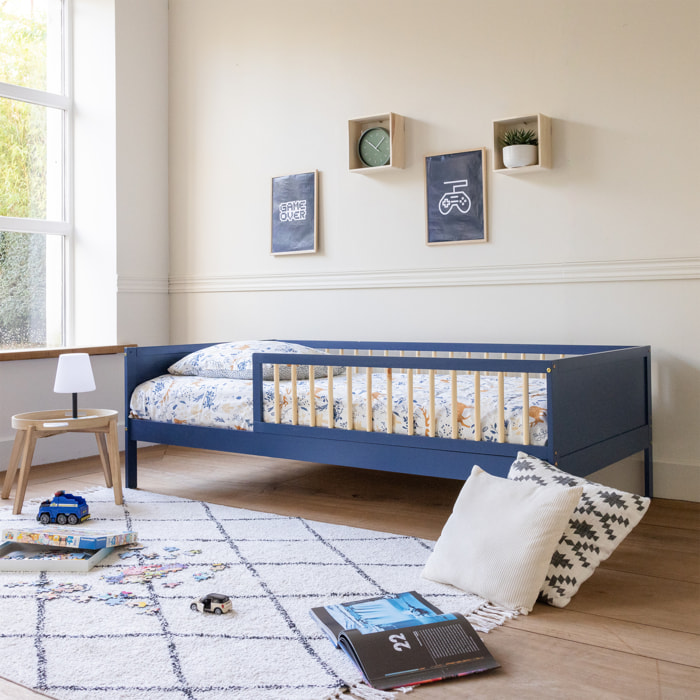 Lit pour enfant 190x90cm bleu foncé ADAM