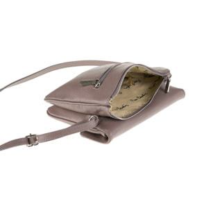 Borsa a tracolla da donna Made in Italy - Modello Seraphina Lux - 100% pelle - 26.0 x 18.0 x 4.0 cm
