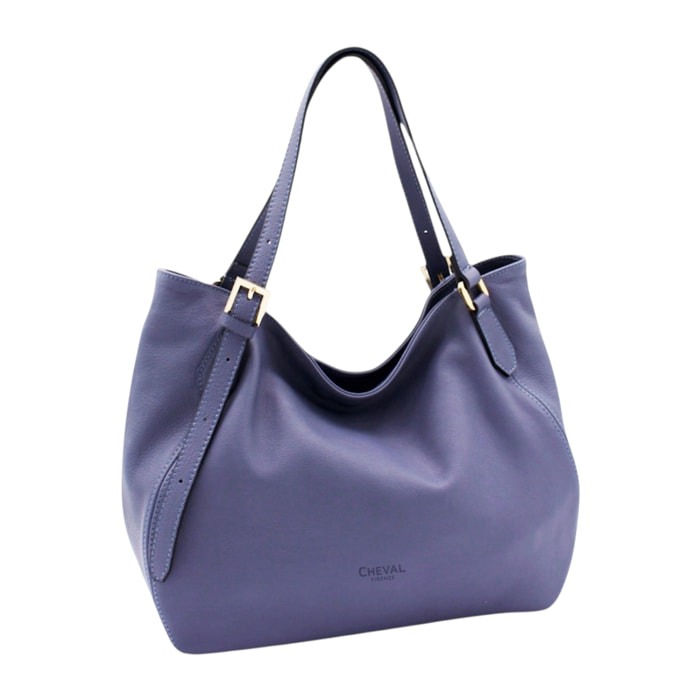 Borsa a spalla Cheval Firenze Alba Blu Pervinca