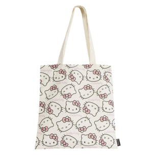 Bolsa shopping hello kitty, unisex adulto, blanco y negro