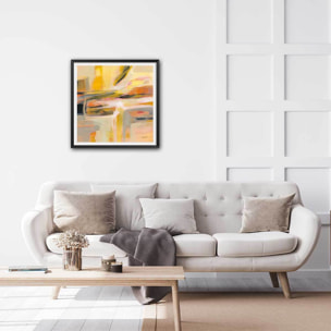 Affiche deco Soleil joyeux Affiche sous cadre noir