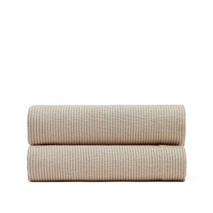 Colcha Bedar 100% algodón beige para cama de 90/135 cm