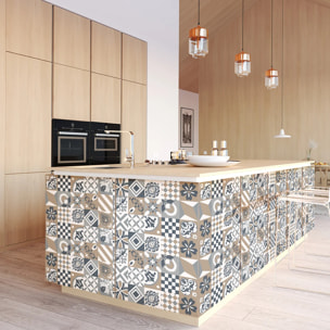 Sticker carrelage - Ambiance Sticker - 60 CARREAUX DE CIMENT MEUBLE BARCENAS - CARREAUX - 20x20cm