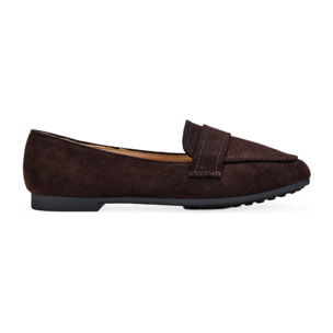 Mocasines planos marrones