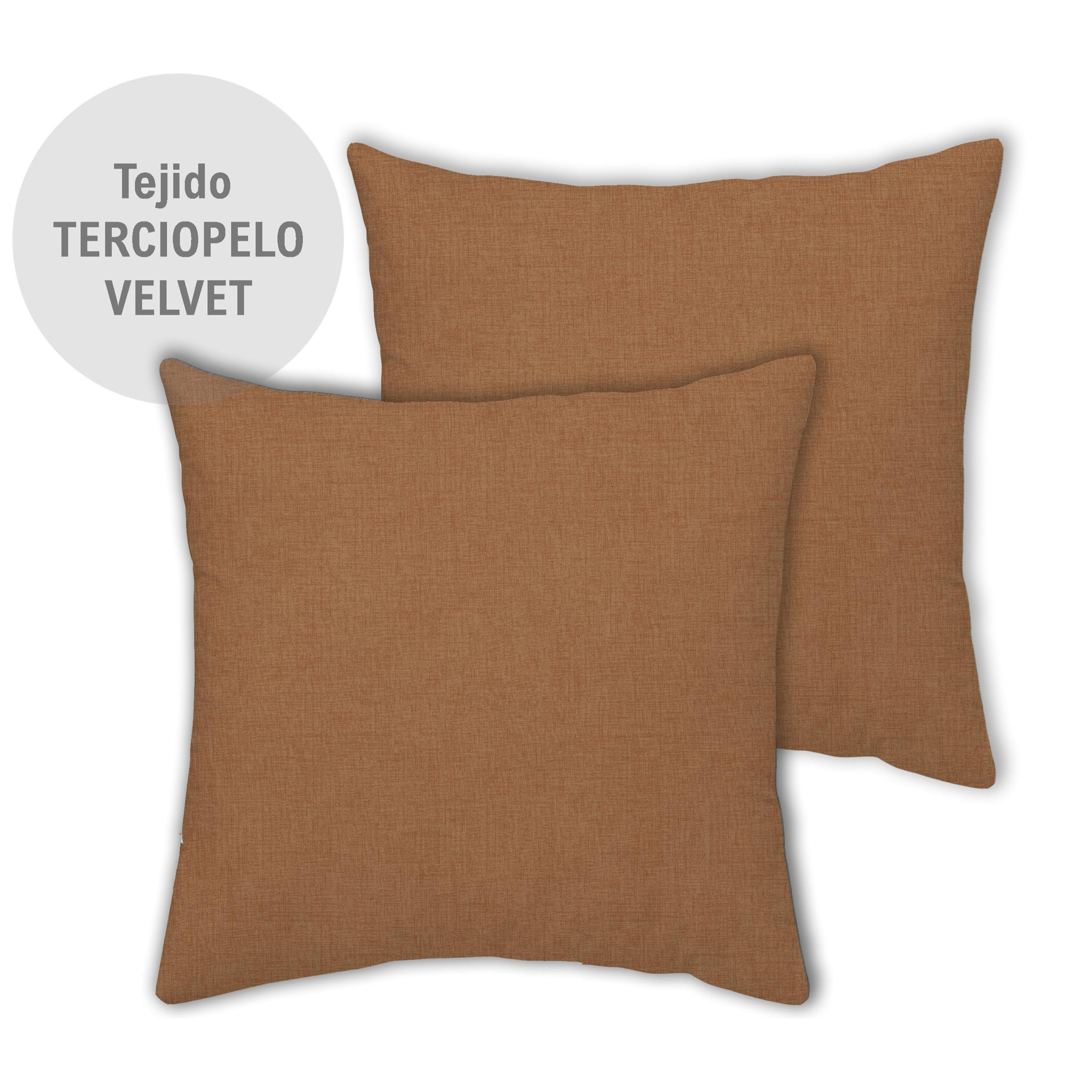 Pack 2 fundas de cojín deco RUSTIC TIERRA Nordic-Home