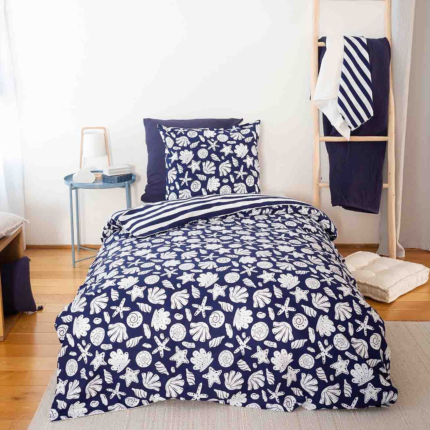 Parure Housse De Couette 3pcs 100% Coton 57 Fils Capri