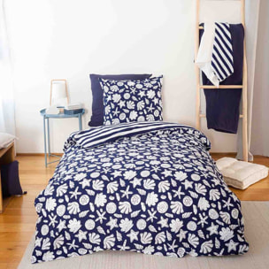 Parure Housse De Couette 3pcs 100% Coton 57 Fils Capri