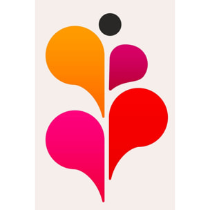 Tableau seventies pink Tableau plexiglas