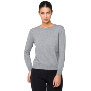 Maglia girocollo Hot Buttered Giada grigio