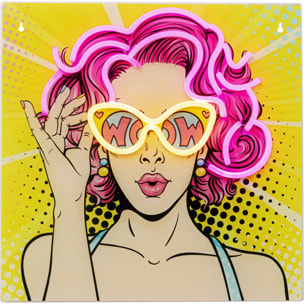 Tableau LED femme BD 39x39cm Kare Design