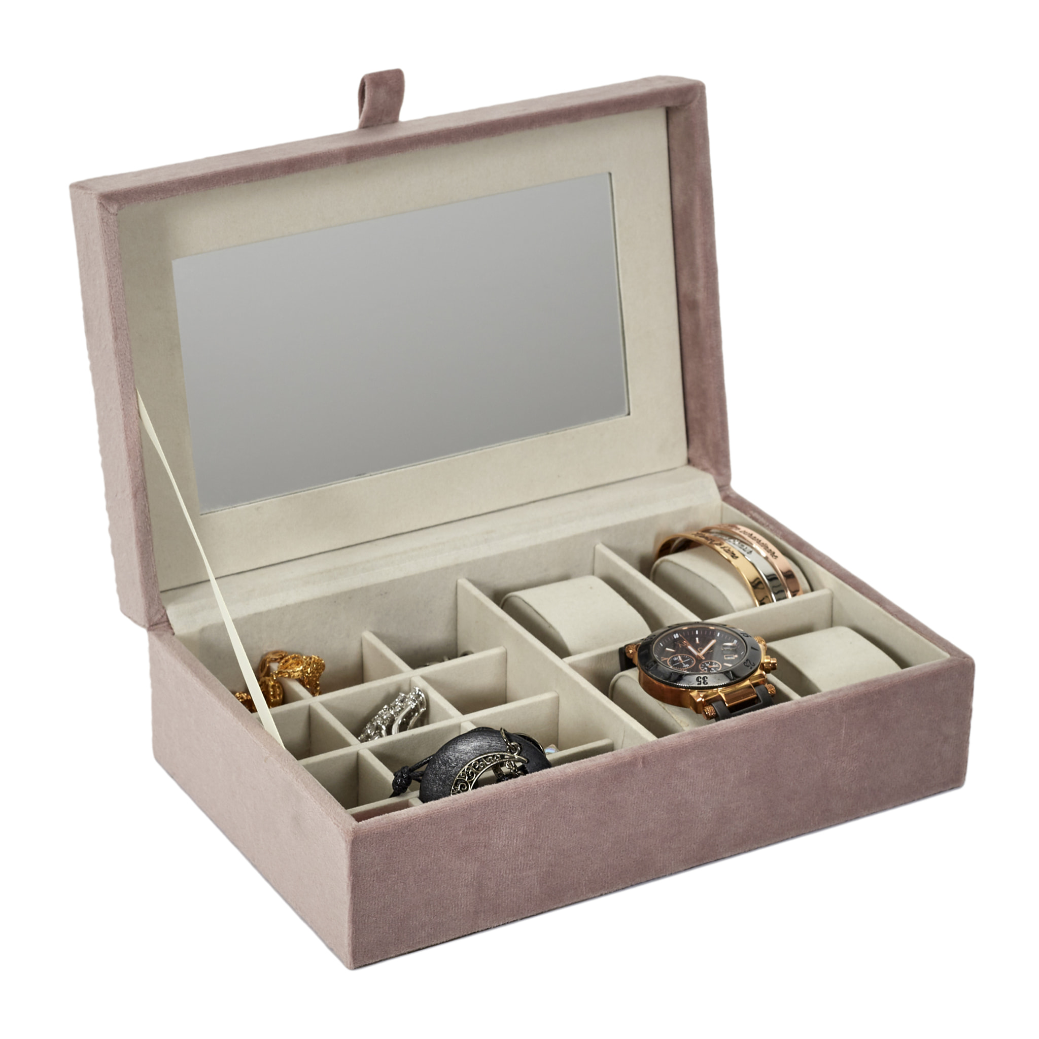 Boite A Bijoux Et Montres En Velours