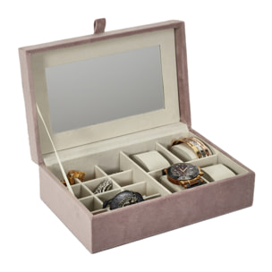 Boite A Bijoux Et Montres En Velours