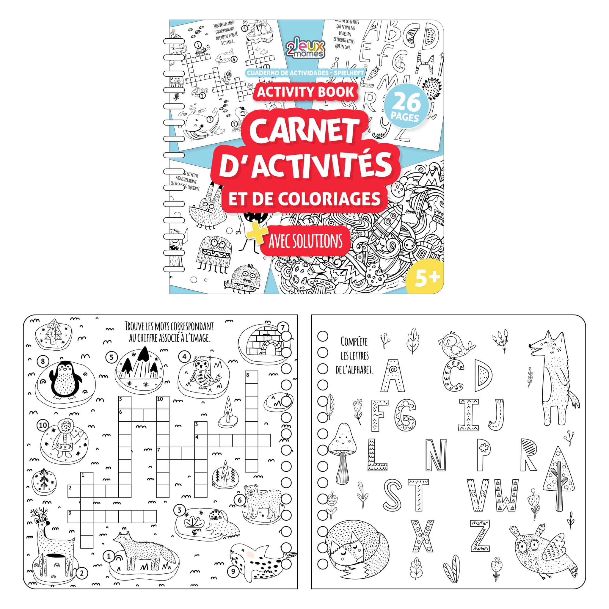 CAHIER D ACTIVITES CRAYON X20 GOMME X202