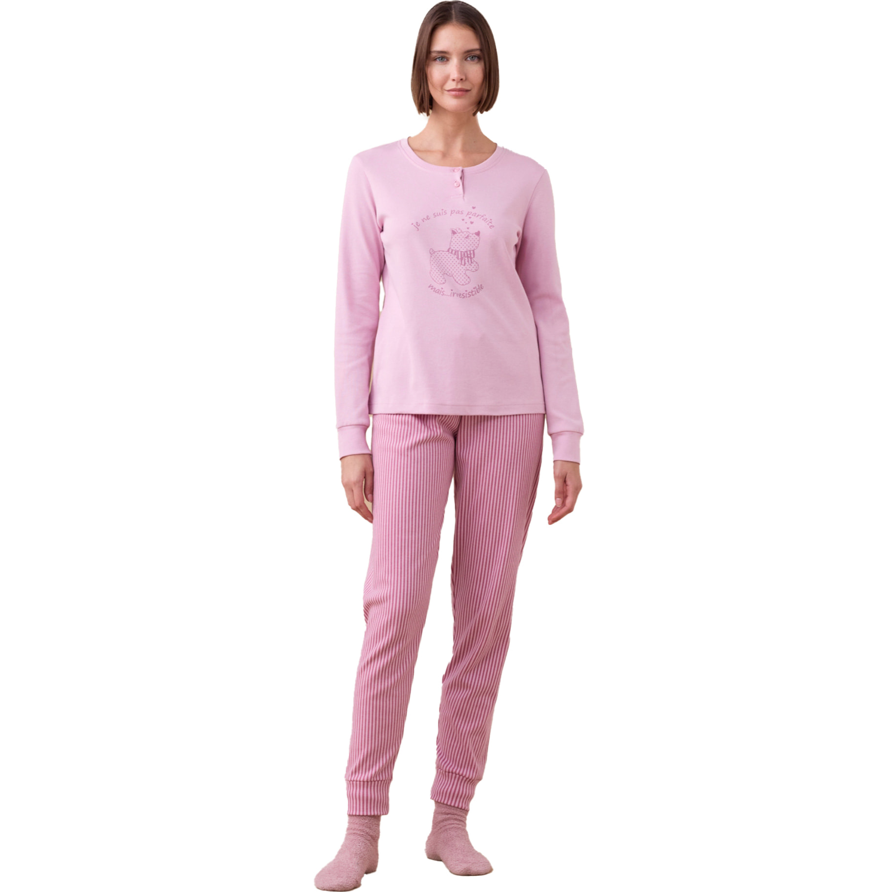 Pigiama donna invernale in caldo cotone articolo dog. Noidinotte
