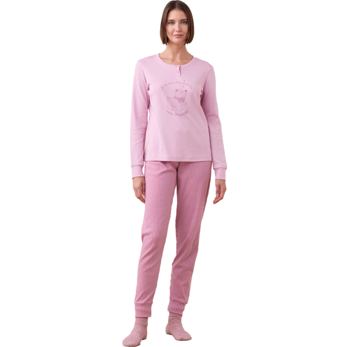 Pigiama donna invernale in caldo cotone articolo dog. Noidinotte