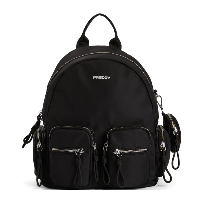 Zainetto Donna in nylon con tasche multiple