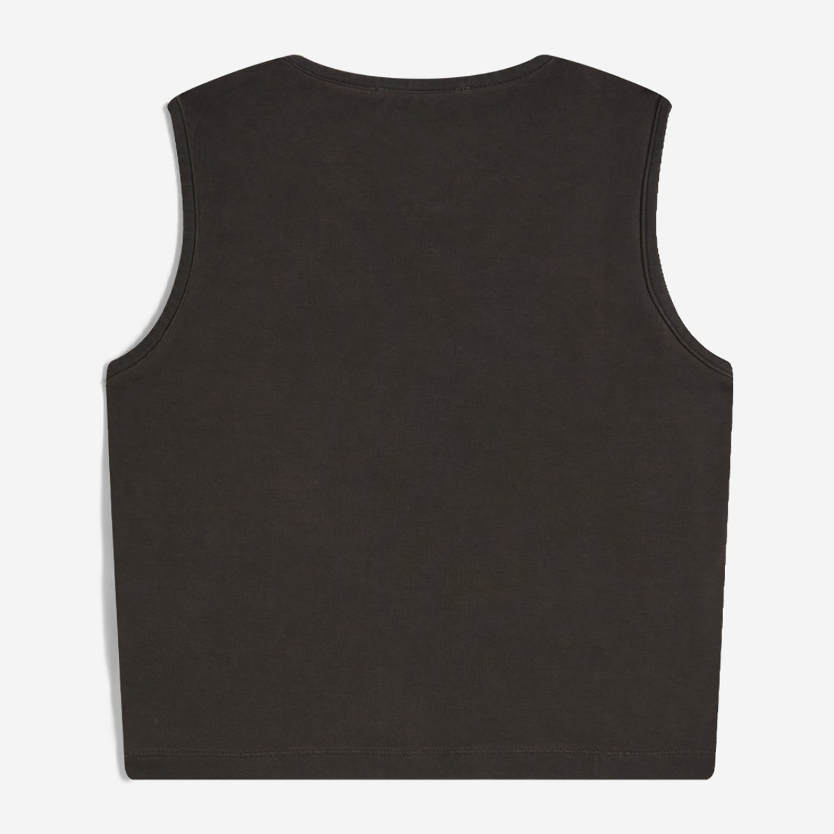 Crop top slim fit in tessuto jersey effetto vissuto