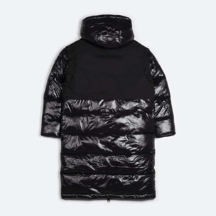 Chaqueta MUNICH mujer puffer wind de poliéster-nylon negra