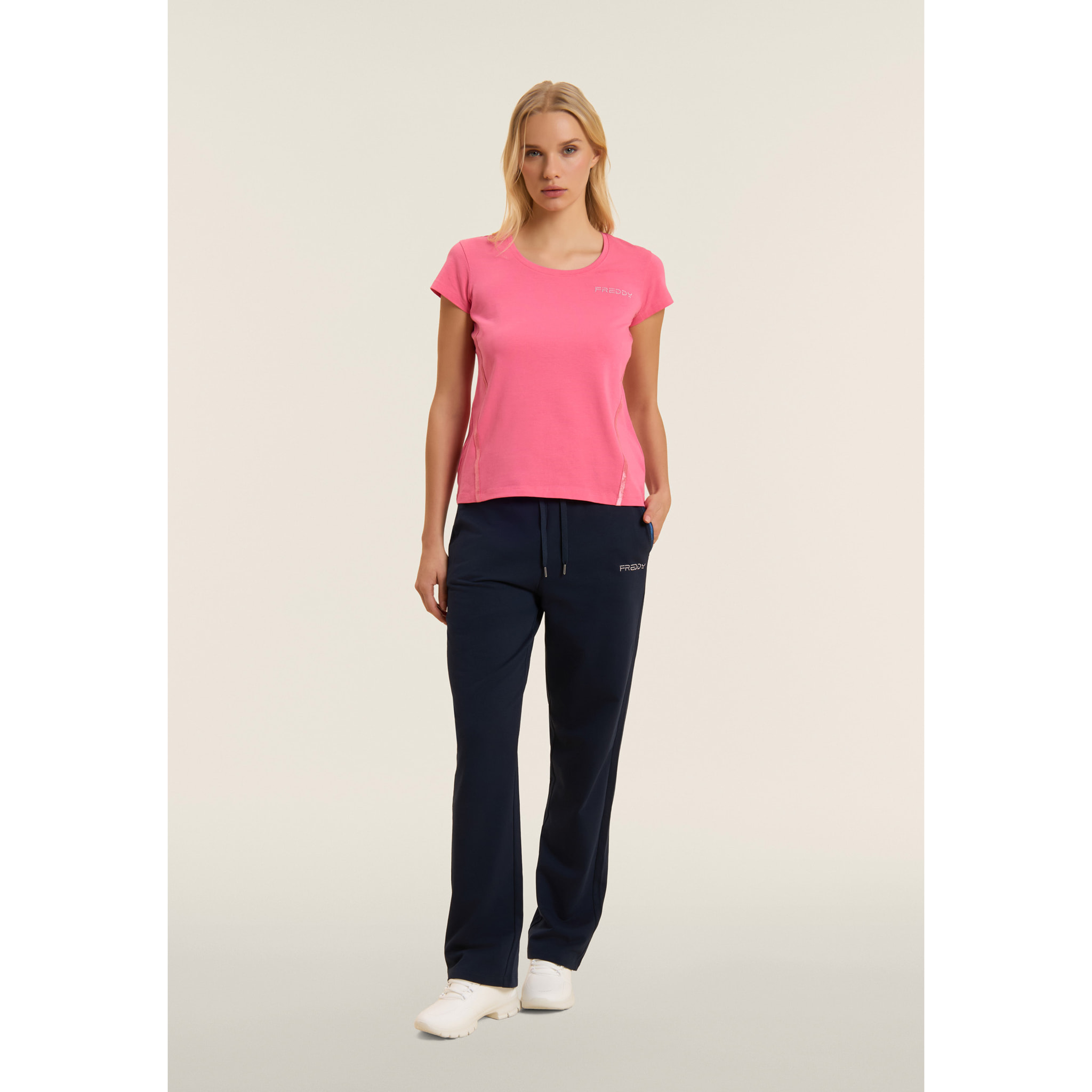 Pantaloni Sportivi Comfort Fit con Gamba Dritta