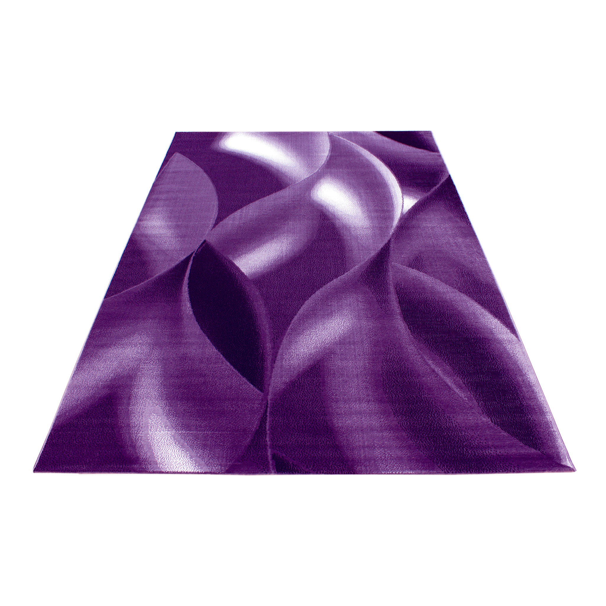 PLUS - Tapis à poils courts design violet - PLU8008LIL