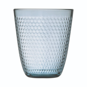 6 Verres bleus 31 cl Pampille Color