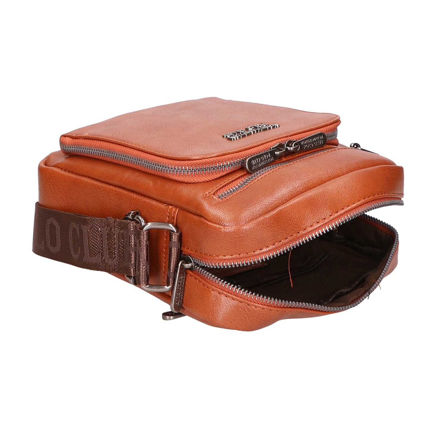 Borsa a tracolla uomo - Modello False - 100% pelle PU - 19.0 x 22.0 x 6.0 cm