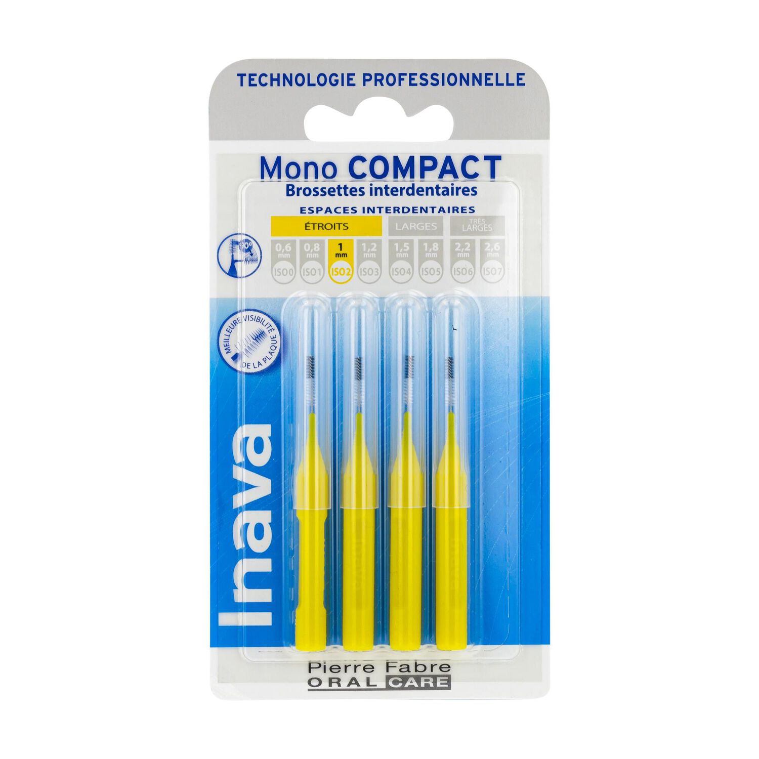 Inava MonoCompact - Brossette Interdentaire Jaune (ISO 2)