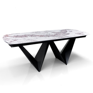 Tomasucci Table extensible CLEFT EVO ONICE MARBLE - GRIS