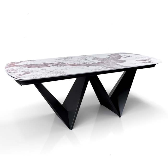 Tomasucci Table extensible CLEFT EVO ONICE MARBLE - GRIS