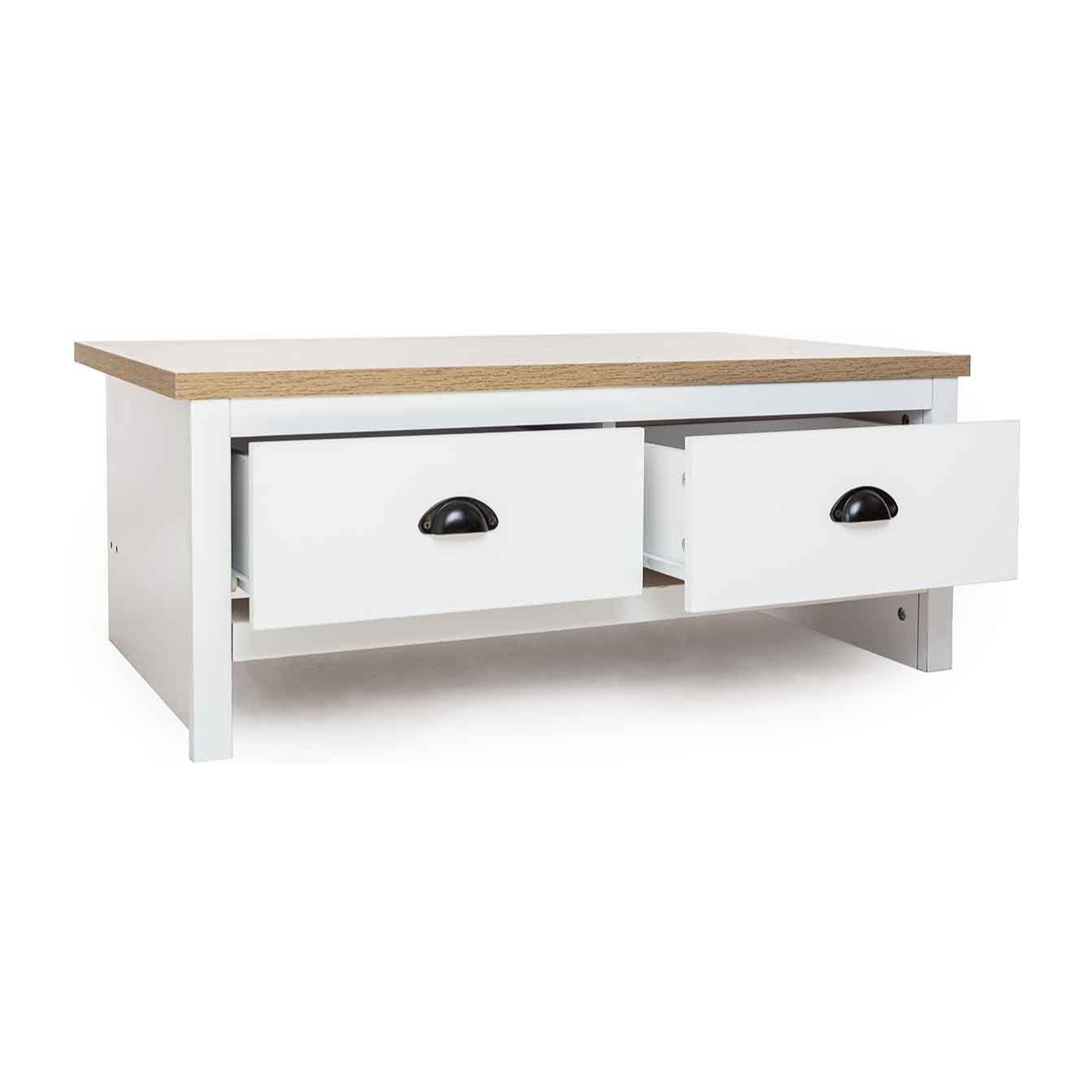 Table basse clinton bois blanc