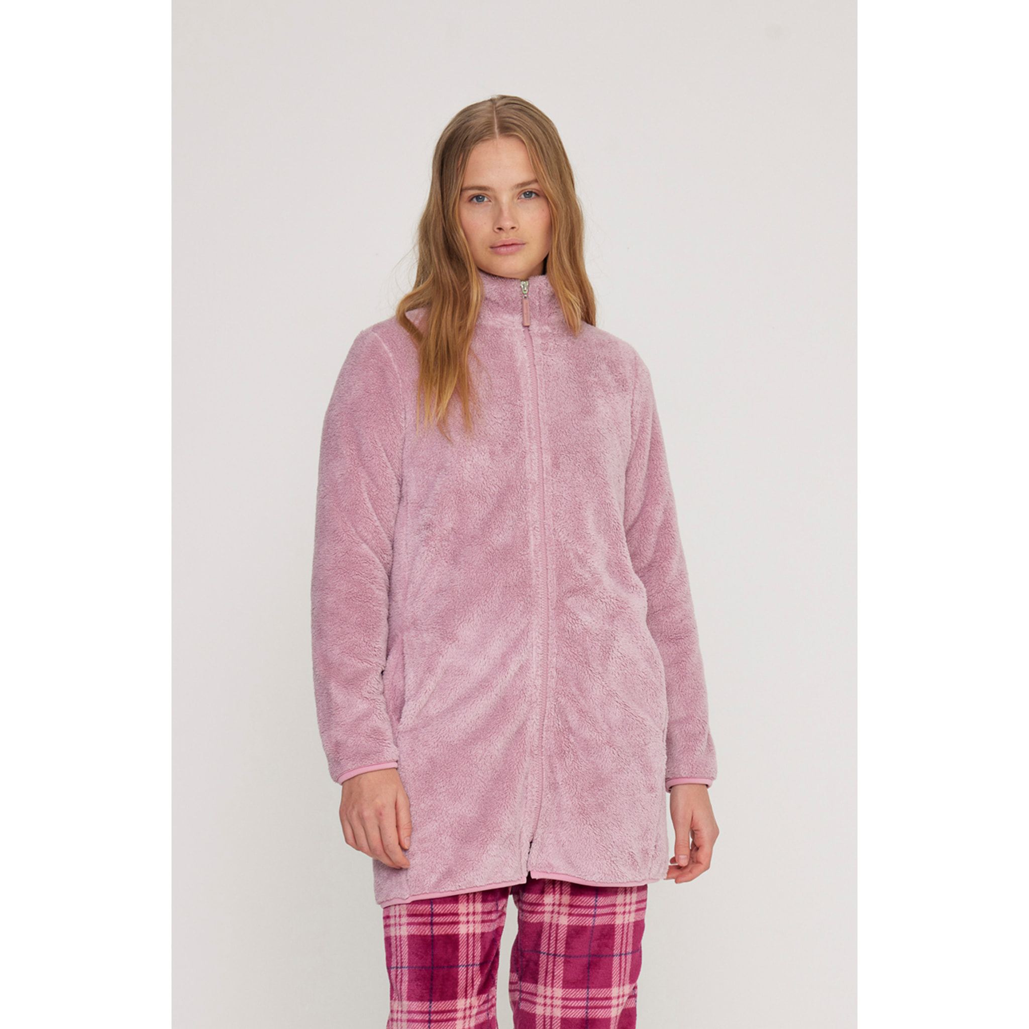 Vestaglia donna unity in eco pelliccia con zip Noidinotte