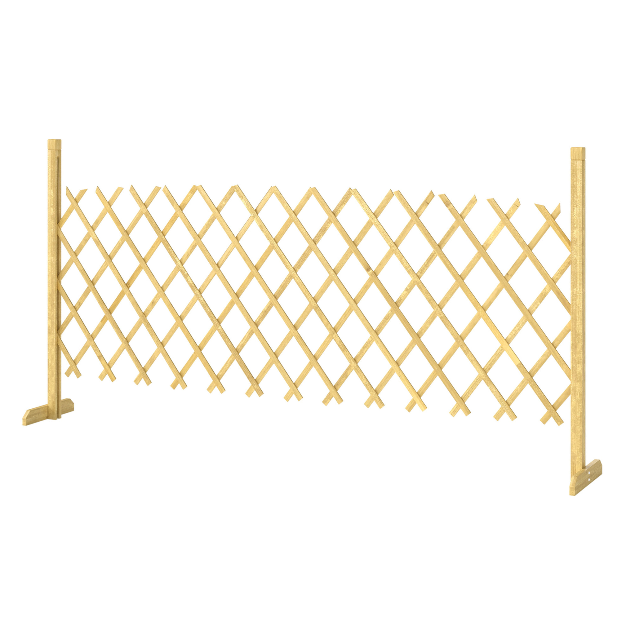 Barrière extensible - 180x30x90cm - bois pré-huilé