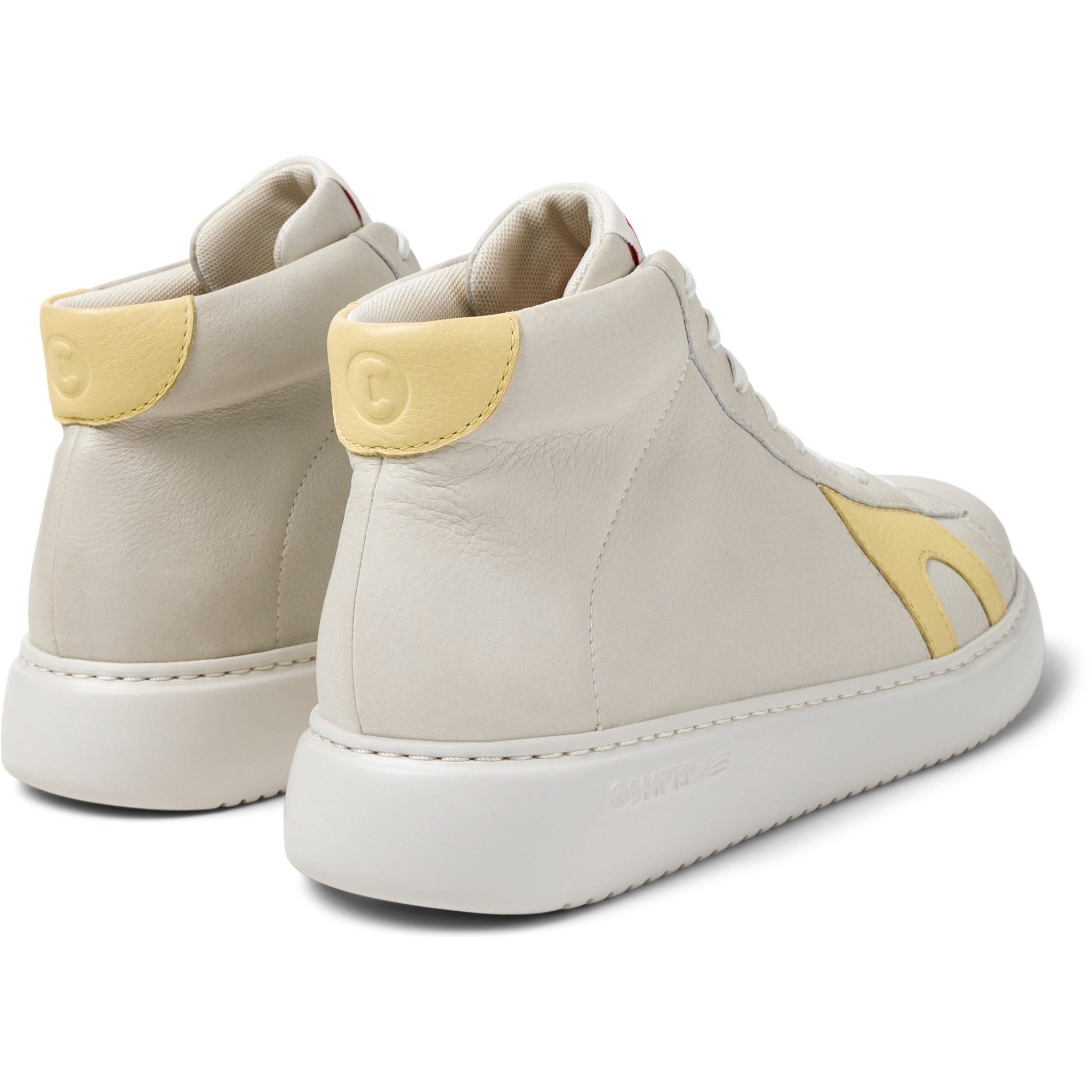 Sneaker-Bootie - CAMPER Runner K21 - Blanco - Cuero liso