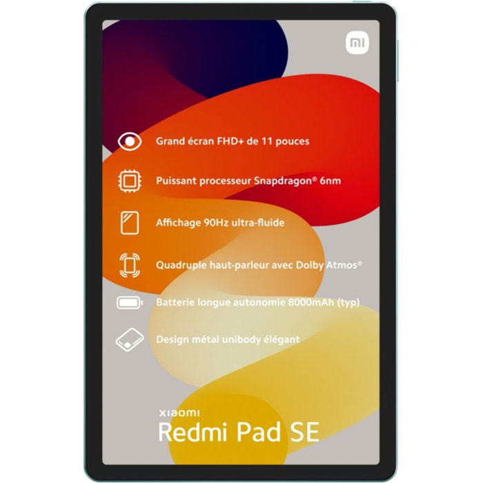 Tablette Android XIAOMI Redmi Pad SE Vert 128Go