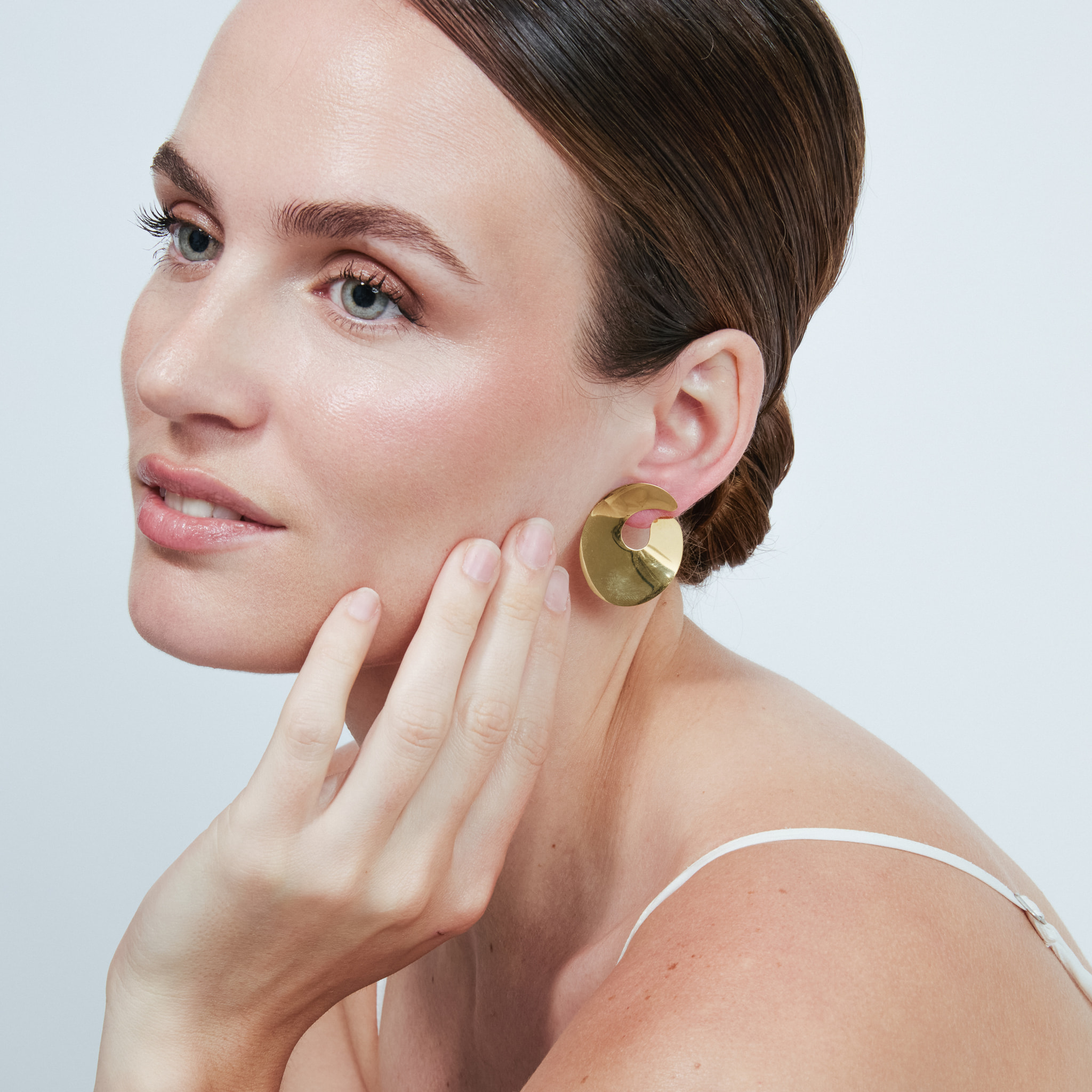 Pendientes Borka acabado oro amarillo 18k