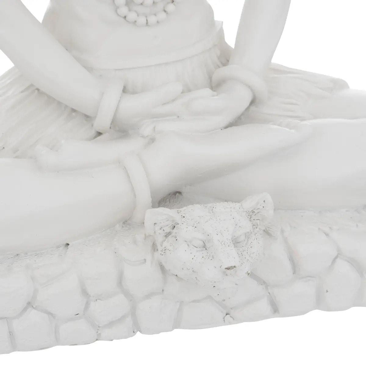 Statuette "Shiva" en résine H28cm blanc