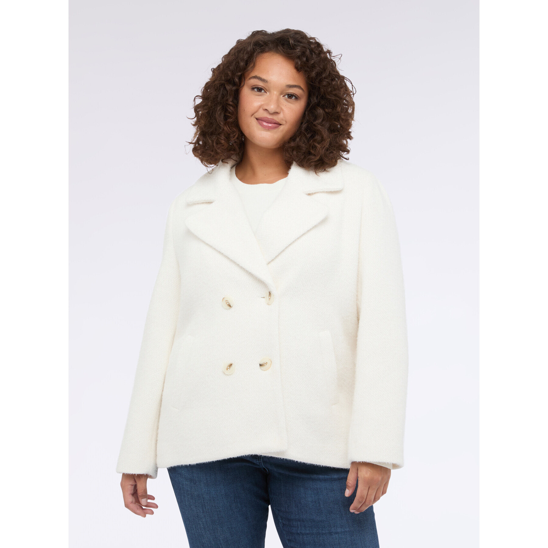 Fiorella Rubino - Cappotto con chiusura doppiopetto - Bianco