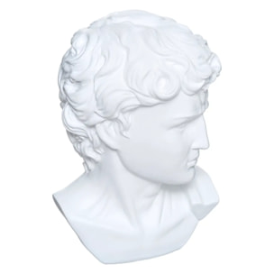 Statuette "David" - résine - blanc H26 cm