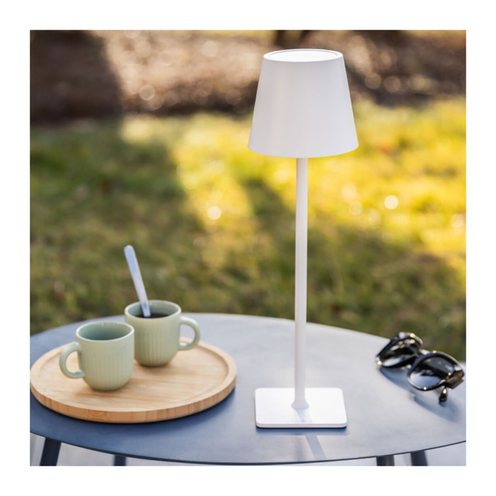 Lampe à poser rechargeable et tactile - Blanc -ALIKI