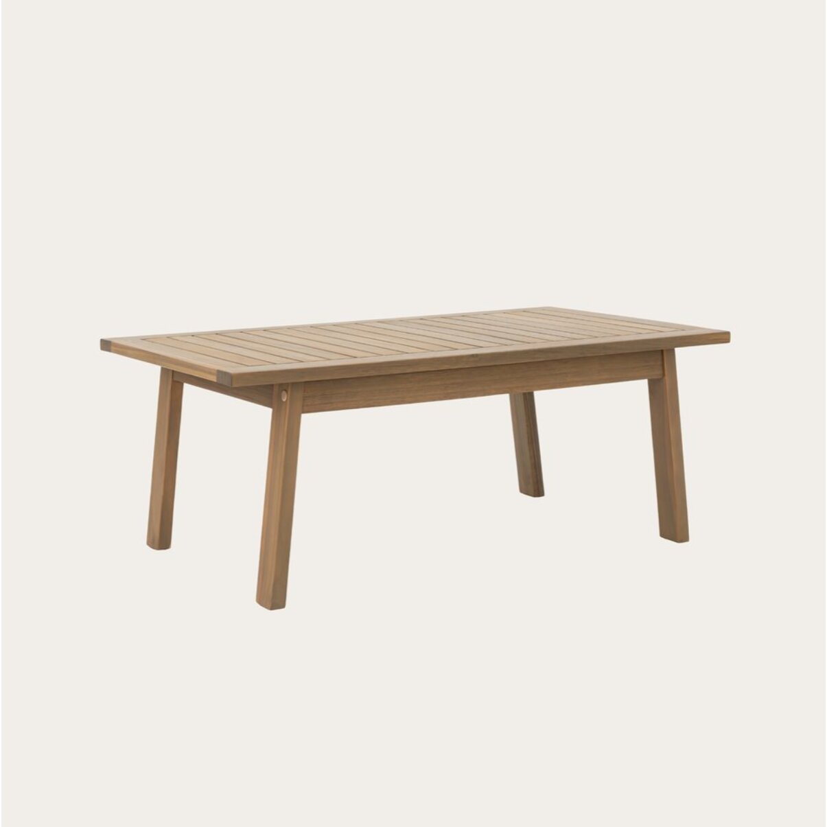 Table basse de jardin Tiare -bois massif d'acacia-couleur naturel 90 x 35 x 50 cm