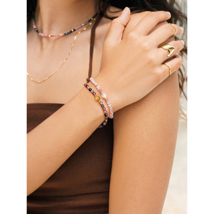 Pulsera Amulet Cats Eye Baño Oro