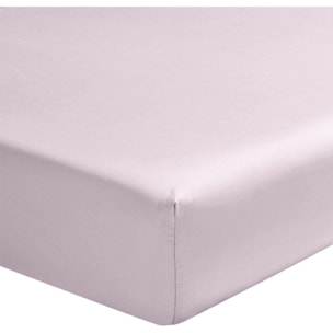 Drap Housse -Bonnet:40cm 100% Percale De Coton 80fils Tourterelle