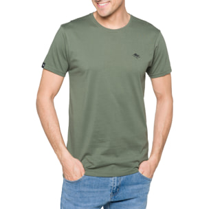 Camiseta de algodón 150 gr Hot Buttered Lizard Color Verde Militar