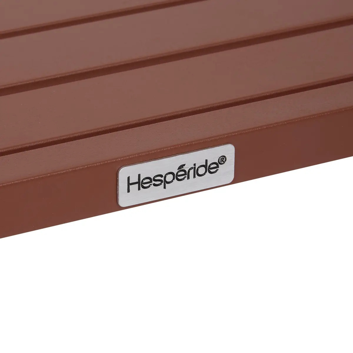 Table d'appoint de jardin Evasion 38x38cm acajou