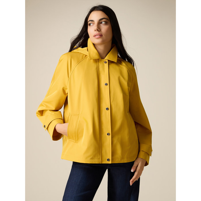 Oltre - Giubbotto in nylon con interno trapuntato - Giallo